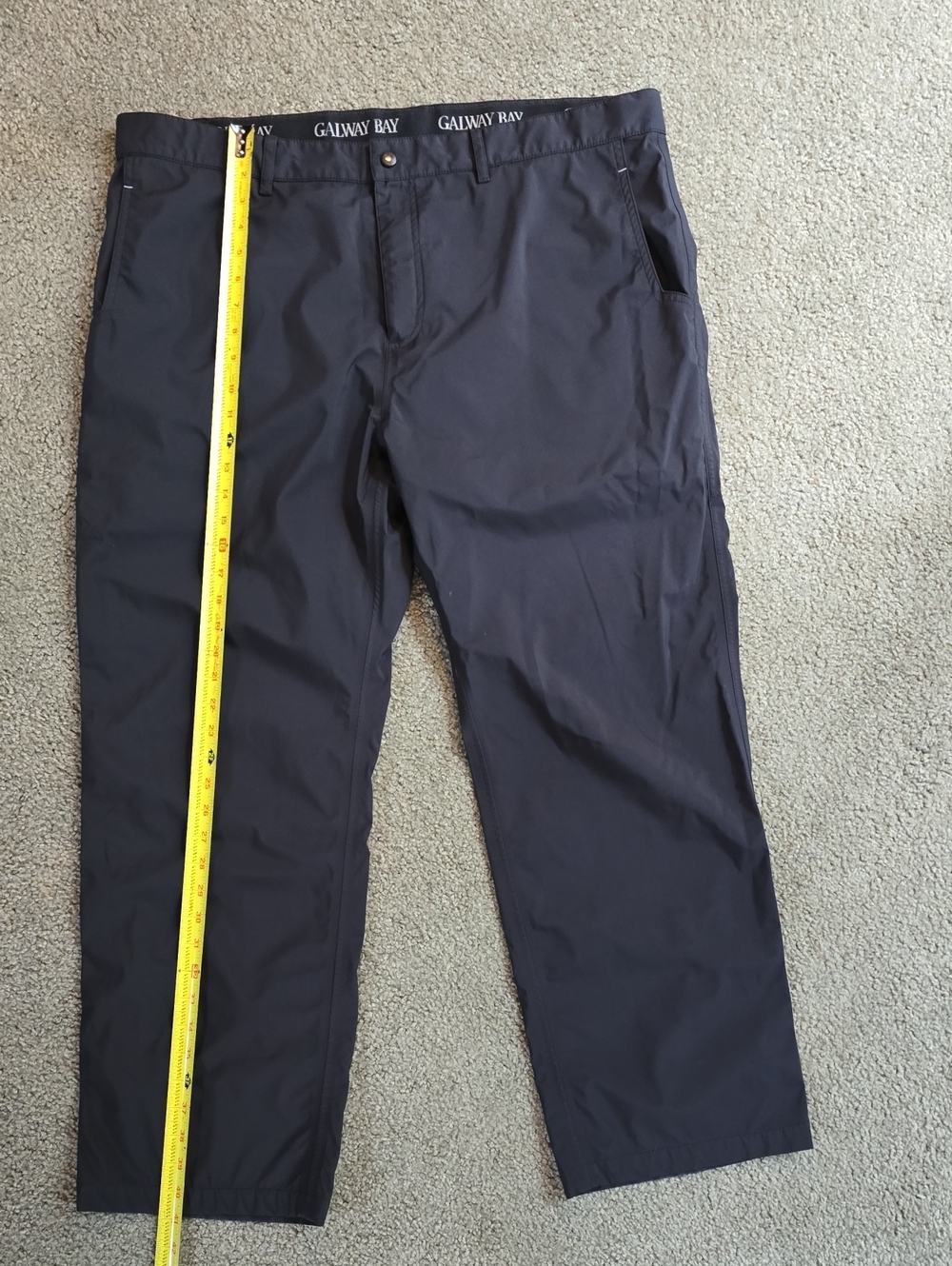 Galway Bay Men’s Black Waterproof Golf Performance Pants